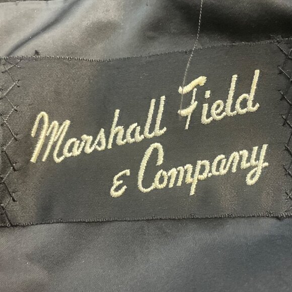 Vintage Marshall Field & Company Womens Black Teddy Coat - Picture 8 of 9